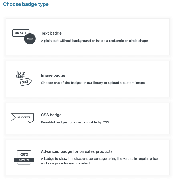 YITH Custom Badge type