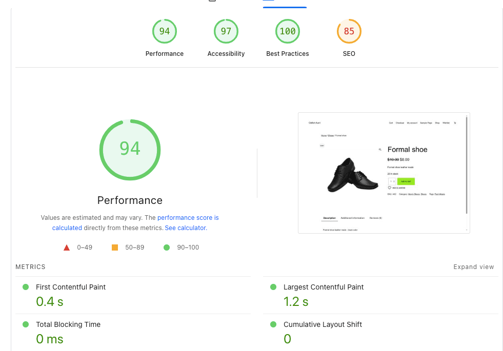 YITH Wishlist Page speed
